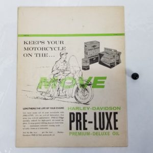 Vintage Original Harley-Davidson Motorcycle Accessory Catalog (1961)