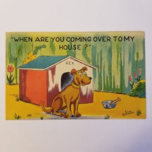 Vintage Unused Postcard (1950’s) – “When are you coming over…”