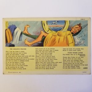 Vintage Used Postcard (1940’s) – “The Sailor’s Prayer…”