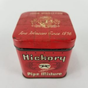 Vintage Hickory Pipe Mixture Advertising Collector’s Tin – Empty