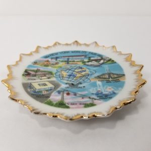 Vintage 1964-65 “New York World’s Fair” Collectible Souvenir Plate – 5″, Japan Porcelain Painted