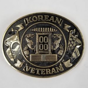 Vintage Korean Veteran Belt Buckle