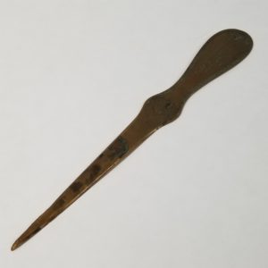 Vintage Bronze Letter Opener “Ferris Woolen Co.” – Chicago