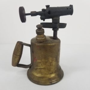 Antique Brass Blow Torch (Gas/Kerosene) with Brass Handle – Steam Punk (001)