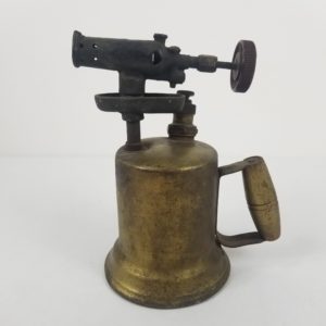 Antique Brass Blow Torch (Gas/Kerosene) with Brass Handle – Steam Punk (001)