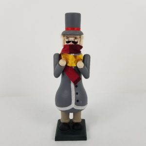 Hand-crafted Christmas Time Wooden Caroler Figurine