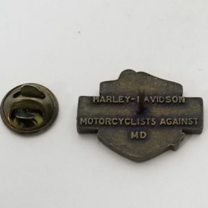 Authentic Vintage 1985 Harley-Davidson Against MD Ride Pin