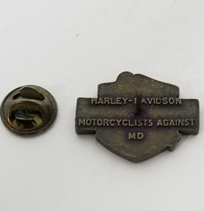 Authentic Vintage 1985 Harley-Davidson Against MD Ride Pin     (Knucklehead) - Image 2