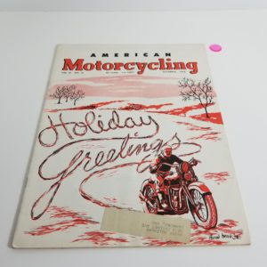 Vintage American Motorcycling Harley Indian Magazine (Dec 1952)