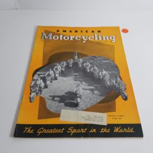 Vintage American Motorcycling Harley Indian Magazine (Aug 1952)