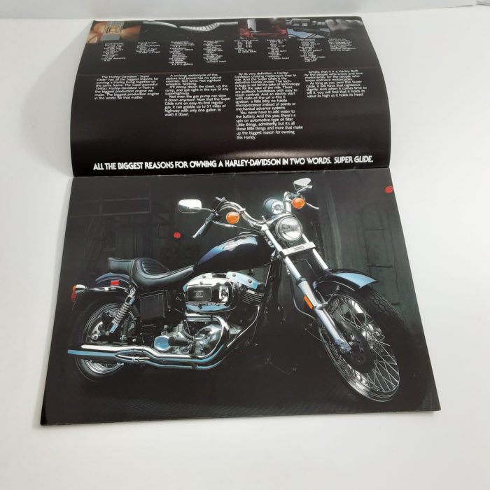 Vintage Original 1982 Harley-Davidson New Model Brochure - Image 3