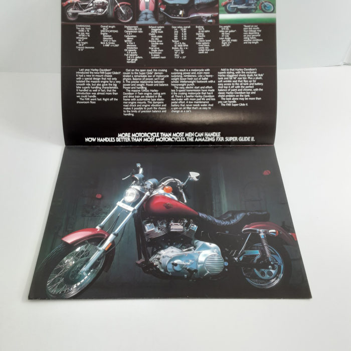 Vintage Original 1982 Harley-Davidson New Model Brochure - Image 4