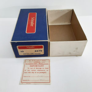 Shrader Service Tire Gauge Package Box