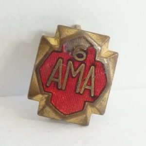 Authentic Vintage Orig (Early) AMA Year Pin #6 Harley VL RL Knucklehead Panhead