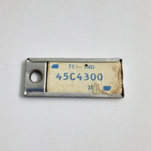 Vintage Disabled American Veteran DAV License Plate Key Chain 1971