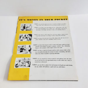 Vintage Original 1940’s National Cash Register Co. Brochure