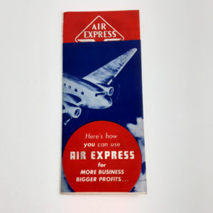 Vintage Original 1938 “Air Express” Sales Brochure