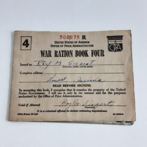 Vintage Original World War II War Ration’s Book 1943