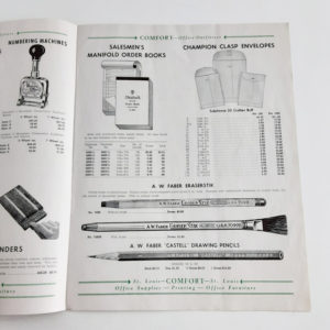 Vintage Original 1940-50’s “Comfort Catalog” Office Supplies-Equipment