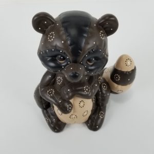 Big Cute Ceramic Brown Racoon