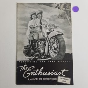 Vintage Harley-Davidson Enthusiast Magazine (Oct 1948) 1949 New Model Intro