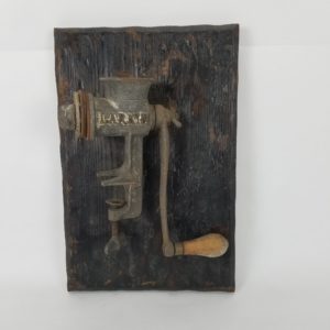 Antique Wall Hanging of a Larkin Meat Grinder early 1900s