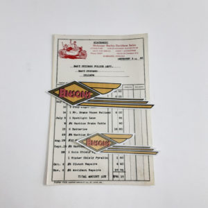 ORIGINAL HARLEY 1942 DEALER INVOICE (MOLENAAR H-D SALES)- KNUCKLEHEAD