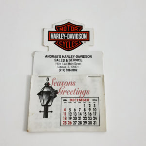 Original 1995 Andrea’s Harley-Davidson Dealer Give Away Calendar – Urbana, IL