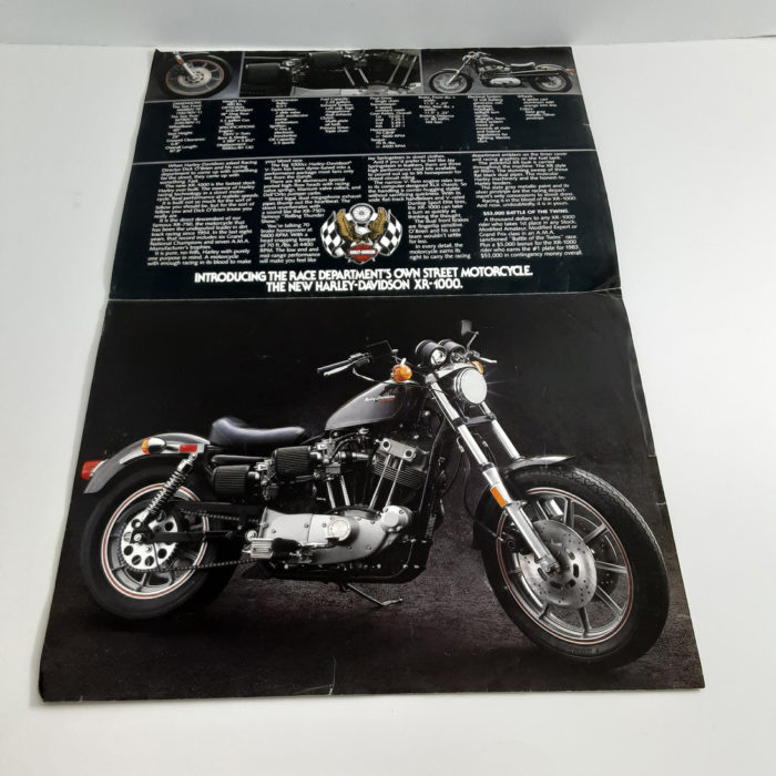 Vintage Original 1983 XR-1000 Harley-Davidson Brochure - Image 2