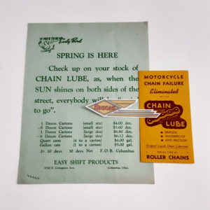 ORIGINAL HARLEY EASY SHIFT PRODUCTS (CHAIN LUBE) FLYER-KNUCKLEHEAD