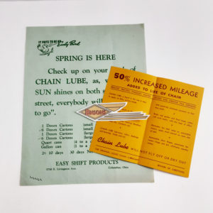 ORIGINAL HARLEY EASY SHIFT PRODUCTS (CHAIN LUBE) FLYER-KNUCKLEHEAD