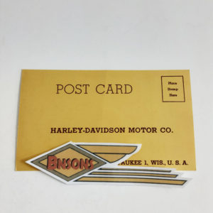 ORIGINAL HARLEY 1950 CUTS AND MATS ORDERING POST CARD, KNUCKLEHEAD