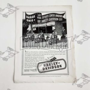 Original Harley-Davidson “Akron, Ohio” Police Flyer