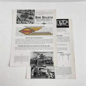 ORIGINAL HARLEY DEALER 1951 NEWS BULLETIN #1135 – PANHEAD, KNUCKLEHEAD