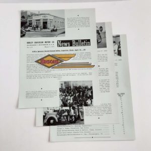 ORIGINAL HARLEY DEALER 1952 NEWS BULLETIN #1155 – PANHEAD, KNUCKLEHEAD