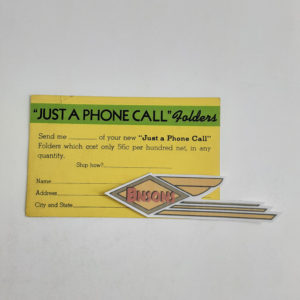 ORIGINAL HARLEY SERVI-CAR (JUST A PHONE CALL) POST CARD – KNUCKLEHEAD