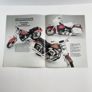 Vintage Original Harley-Davidson 1976 New Model Brochure