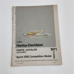 ORIGINAL HARLEY 1969-71 FACTORY SUPPLEMENT (SPRINT ERS)- KNUCKLEHEAD