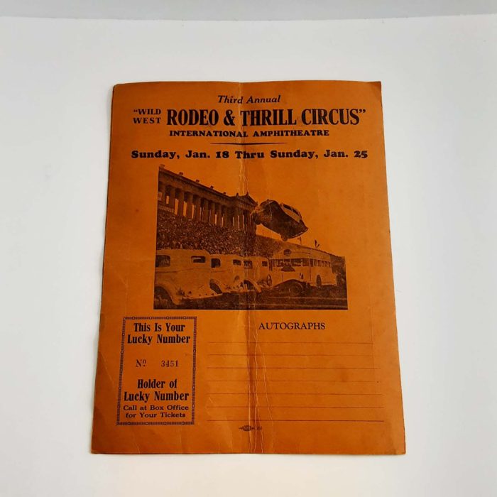 Authentic Original Official 1940 Rodeo & Thrill Circus Program - Image 3