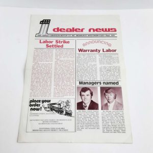 Vintage Harley-Davidson “Dealer News ” Newspaper (Sept 1974)