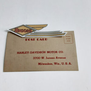 ORIGINAL HARLEY FACTORY (1940 SALES BOOSTERS) POST CARD-KNUCKLEHEAD