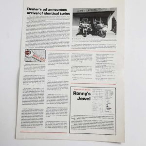 Vintage Harley-Davidson “Dealer News ” Newspaper (Aug 1982)