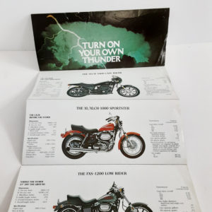 Vintage Original 1977 Harley-Davidson Sales Pamphlet