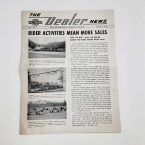 ORIGINAL HARLEY 1956 “THE DEALER NEWS” VOL 1, #3