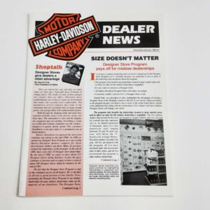 Vintage Harley-Davidson “Dealer News” Magazine (Dec-Jan 1990-91)