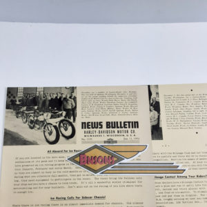 ORIGINAL HARLEY DEALER 1954 NEWS BULLETIN #1195 – PANHEAD, KNUCKLEHEAD