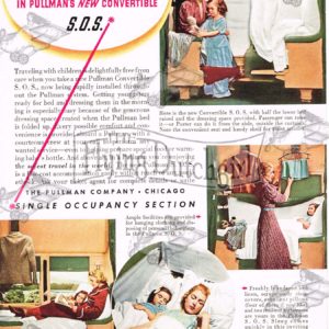 Authentic Original 1938 The Pullman Company Print Ad / Tourism Advertisement