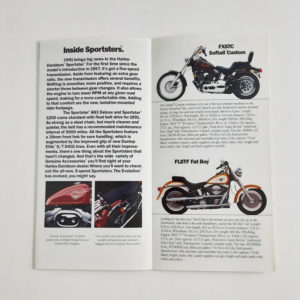 Vintage Original Harley-Davidson 1991 New Model Pamphlet