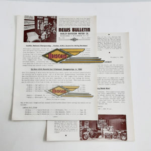 ORIGINAL HARLEY DEALER 1950 NEWS BULLETIN #1120 – KNUCKLEHEAD