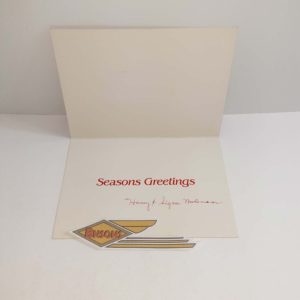 ORIGINAL HARLEY (1980’s MOLENAAR H-D) CHRISTMAS CARD-KNUCKLEHEAD